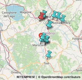 Mappa Vocabolo Bovignano, 06055 Marsciano PG, Italia (11.62867)