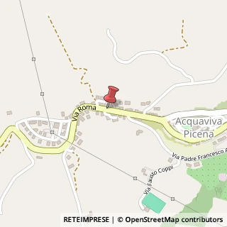 Mappa Via roma, 63030 Acquaviva Picena, Ascoli Piceno (Marche)