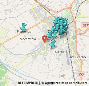 Mappa Via Francesco Caracciolo, 06034 Foligno PG, Italia (1.57158)