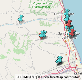 Mappa Viale G. Leopardi, 63075 Acquaviva Picena AP, Italia (5.2255)