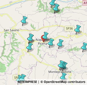 Mappa Piazza della Libertà, 63075 Acquaviva Picena AP, Italia (2.795)