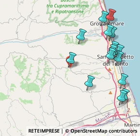 Mappa Piazza della Libertà, 63075 Acquaviva Picena AP, Italia (5.02)