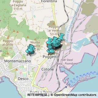Mappa Località Montecaselli, 57025 Piombino LI, Italia (0.4)