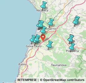 Mappa Autostrada del Mediterraneo SA, 89013 Gioia Tauro RC, Italia (7.53333)