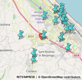 Mappa Viale Brunate, 47838 Riccione RN, Italia (2.357)