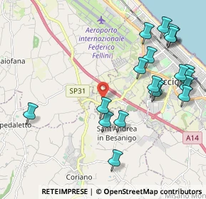 Mappa Viale Brunate, 47838 Riccione RN, Italia (2.469)