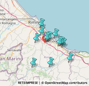 Mappa Viale Brunate, 47838 Riccione RN, Italia (5.35917)