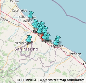 Mappa Viale Brunate, 47838 Riccione RN, Italia (8.29067)