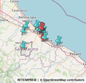 Mappa Viale Brunate, 47838 Riccione RN, Italia (8.94)