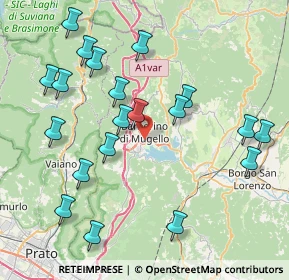 Mappa Viale Giacomo Matteotti, 50031 Barberino di Mugello FI, Italia (9.07)