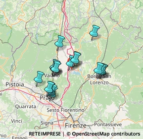 Mappa Via della Miniera, 50031 Barberino di Mugello FI, Italia (10.98895)