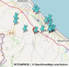 Mappa Viale Lodi, 47838 Riccione RN, Italia (3.49571)