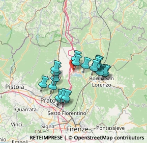 Mappa Via Giacomo Matteotti, 50031 Barberino di Mugello FI, Italia (10.9855)