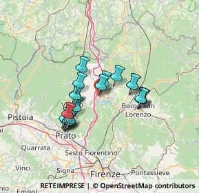 Mappa Via di Mezza Strada, 50031 Barberino di Mugello FI, Italia (10.956)