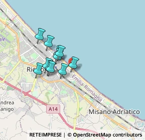 Mappa Zona 55, 47838 Riccione RN, Italia (1.31364)