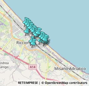 Mappa Zona 55, 47838 Riccione RN, Italia (1.112)