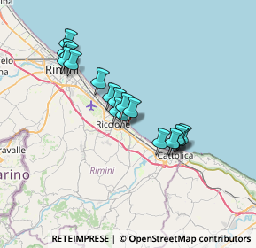 Mappa Zona 55, 47838 Riccione RN, Italia (6.14579)