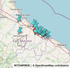 Mappa 47924 Osteria del Fiume RN, Italia (7.71364)