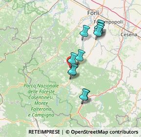 Mappa Via Palazzina, 47010 Galeata FC, Italia (12.6225)