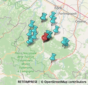 Mappa Via Palazzina, 47010 Galeata FC, Italia (9.3125)
