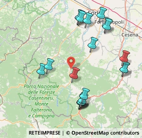 Mappa Via Palazzina, 47010 Galeata FC, Italia (18.3405)