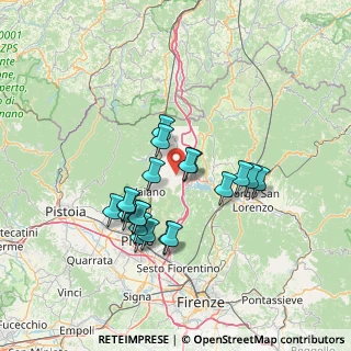 Mappa Via Pulica, 50031 Barberino di Mugello FI, Italia (12.5395)