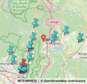 Mappa Via Pulica, 50031 Barberino di Mugello FI, Italia (10.6285)