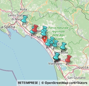 Mappa 54038 Capanne-Prato-Cinquale MS, Italia (11.95)