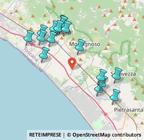 Mappa 54038 Capanne-Prato-Cinquale MS, Italia (4.16938)