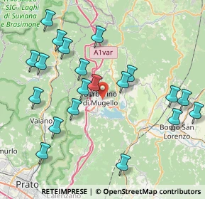 Mappa Viale del Lavoro, 50031 Barberino di Mugello FI, Italia (9.121)