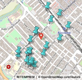 Mappa Viale Buozzi, 47838 Riccione RN, Italia (0.269)