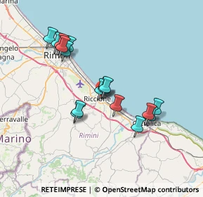 Mappa Viale Buozzi, 47838 Riccione RN, Italia (6.64938)