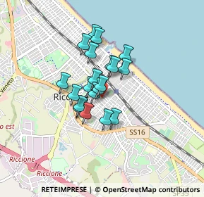 Mappa Viale Buozzi, 47838 Riccione RN, Italia (0.5685)