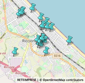 Mappa Viale Buozzi, 47838 Riccione RN, Italia (0.747)