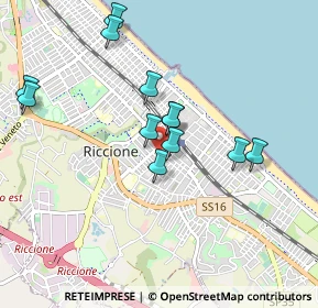 Mappa Viale Buozzi, 47838 Riccione RN, Italia (0.875)