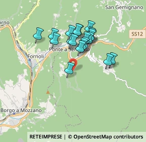 Mappa Via Di Lugliano, 55022 Bagni di Lucca LU, Italia (1.5205)