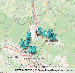 Mappa Via dei Vignoni, 50031 Barberino di Mugello FI, Italia (11.2265)