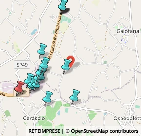 Mappa Via del Poggio, 47924 Rimini RN, Italia (1.2385)