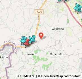 Mappa Via del Poggio, 47924 Rimini RN, Italia (2.77545)