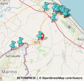 Mappa Via del Poggio, 47924 Rimini RN, Italia (5.23231)