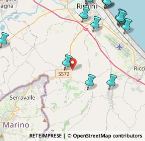 Mappa Via del Poggio, 47924 Rimini RN, Italia (6.5845)