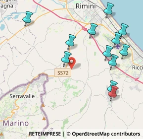 Mappa Via del Poggio, 47924 Rimini RN, Italia (4.76667)
