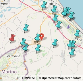 Mappa Via del Poggio, 47924 Rimini RN, Italia (4.938)