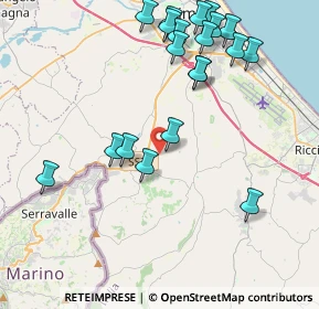 Mappa Via del Poggio, 47924 Rimini RN, Italia (4.6735)