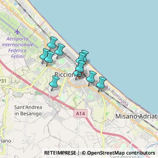 Mappa Viale Arimondi, 47838 Riccione RN, Italia (1.21455)