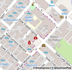 Mappa Viale Fratelli Cairoli, 47838 Riccione RN, Italia (0)