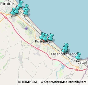 Mappa Via Ruffini 13 - Piazza Unità, 47838 Riccione RN, Italia (4.56667)