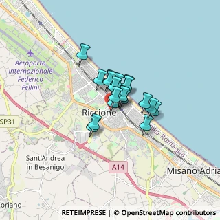 Mappa Viale Giuseppe Mazzini, 47838 Riccione RN, Italia (0.91526)