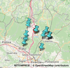 Mappa Via Bruno Buozzi, 50031 Barberino di Mugello FI, Italia (10.16)