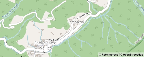 Mappa Fabbriche di Vallico